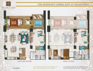 Grand Luxxe 2 BR Loft Floor Plan