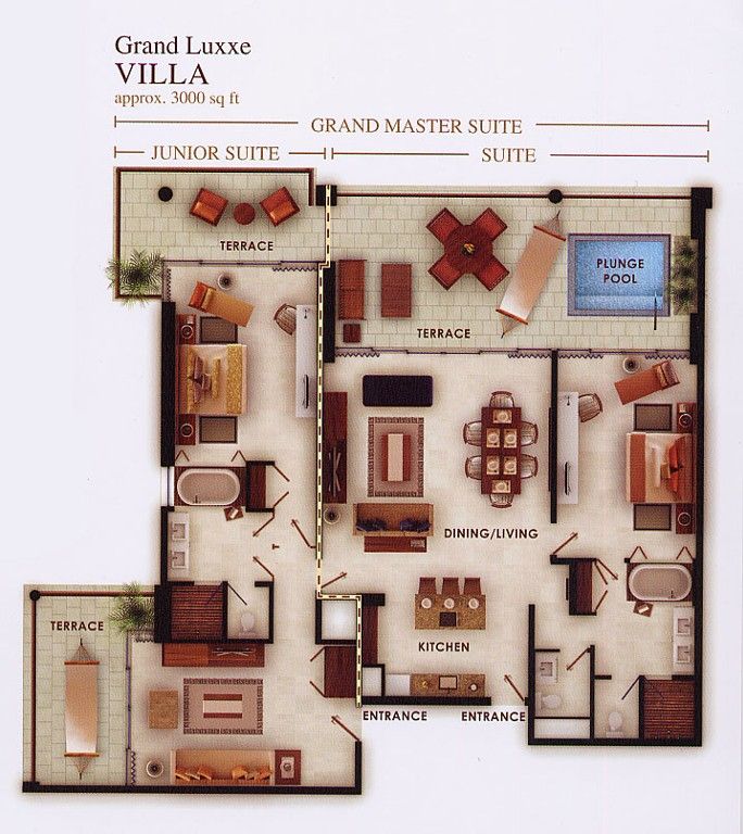 Grand Luxxe Villa Floor Plan Floorplansclick