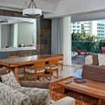 Vidanta Grand Luxxe living room, with view of outside