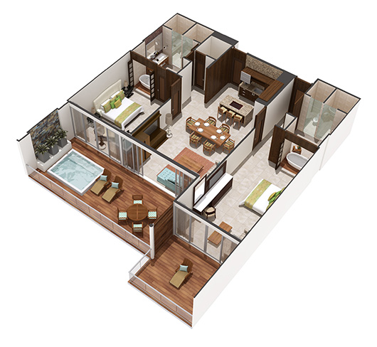 Grand Luxxe Master Suite Floor Plan