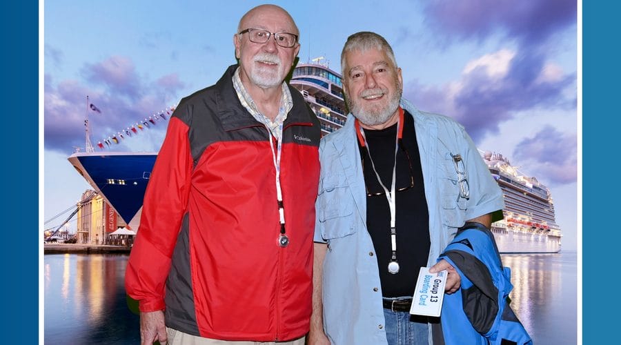 Don and Dwaine of Cowboy Concierge on embarkation day